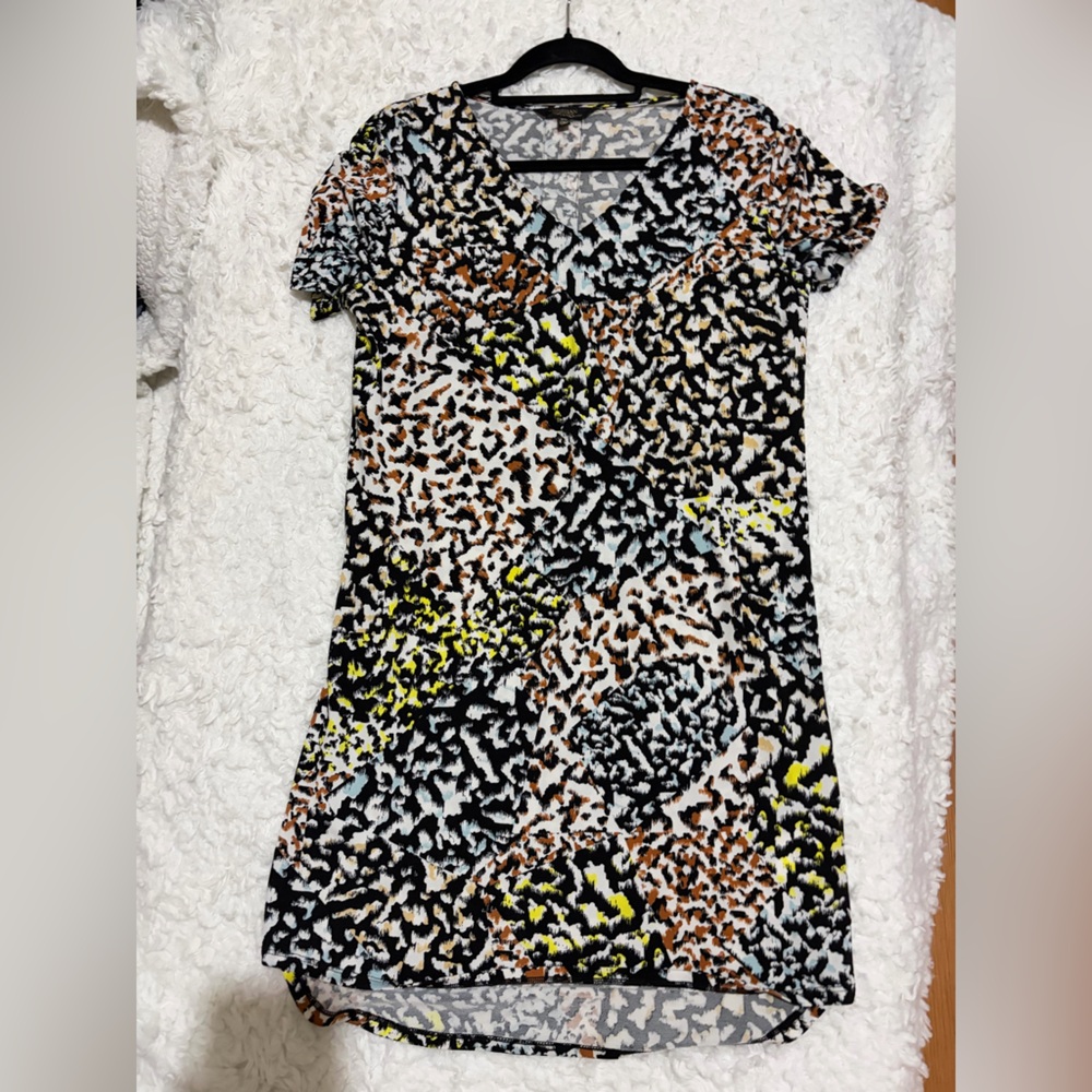 Christian Siriano Abstract Print Dress